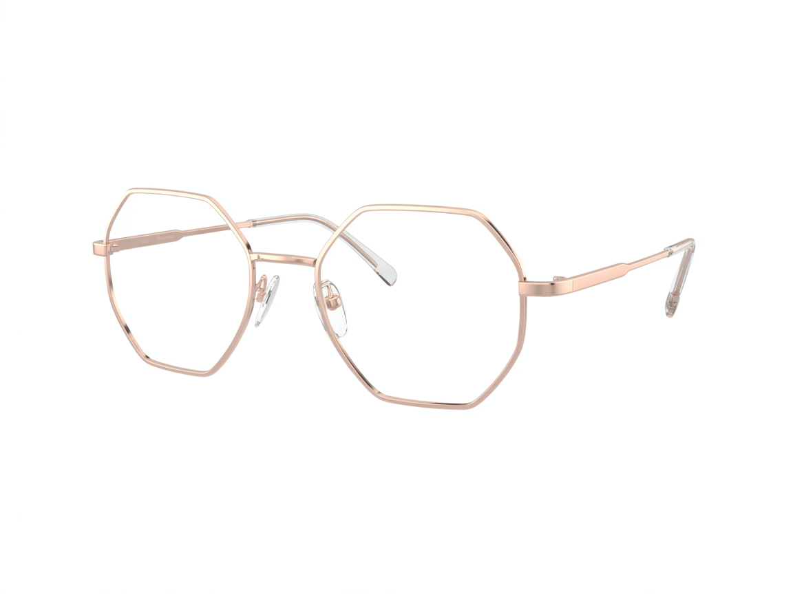 Gafas Geométricas Oro Rosa